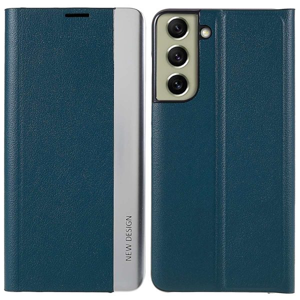 For Samsung Galaxy S21 FE 5G PU Leather Stand Case Magnetic Absorption Anti-drop Electroplating Phone Cover Online Hot Sale