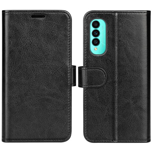 For Wiko T50 4G PU Leather Crazy Horse Texture Protective Cover, Book Style Wallet Stand Magnetic Clasp Phone Case Cheap