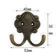 C41 Dual-Hook Design Vintage Zinc Alloy Home Wardrobe Furniture Hook Clothes Bag Hanger Hanging Hook Online now