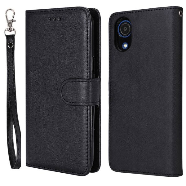 For Samsung Galaxy A03 Core KT Leather Series-3 Anti-wear Solid Color PU Leather Phone Case Detachable 2-in-1 Phone Stand Wallet Function Shell with Strap Cheap