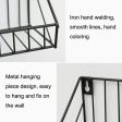 956 Living Room Bathroom Wall Storage Rack Iron Wall Mounted Shelf Holder, Size S For Discount