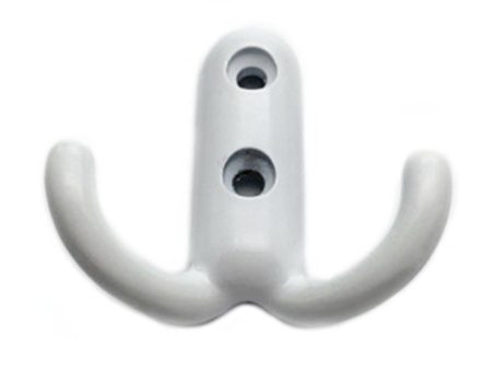 81004 Dual-Hook Zinc Alloy Wall Door Mount Hanging Hook Kids Room Clothes Hat Hanger Hook with 2 Screw Holes Discount