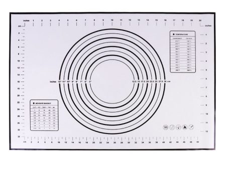 40*60cm Heat Resistant Silicone Baking Mat Rolling Dough Mat Non-stick Oven Pastry Tool (BPA-free, No FDA Certificate) Sale