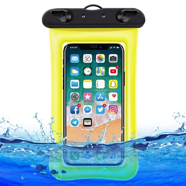 Floating Airbag Waterproof Bag for Under 7.2-inches Cell Phone Beach Pool Phone Dry Bag with Lanyard Supply