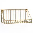 956 Living Room Bathroom Wall Storage Rack Iron Wall Mounted Shelf Holder, Size S For Discount