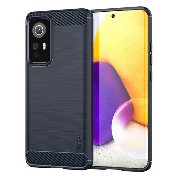 MOFI JK TPU Series-1 for Xiaomi 12 Lite 5G Brushed Surface Anti-fingerprint TPU Back Cover Carbon Fiber Phone Case For Discount