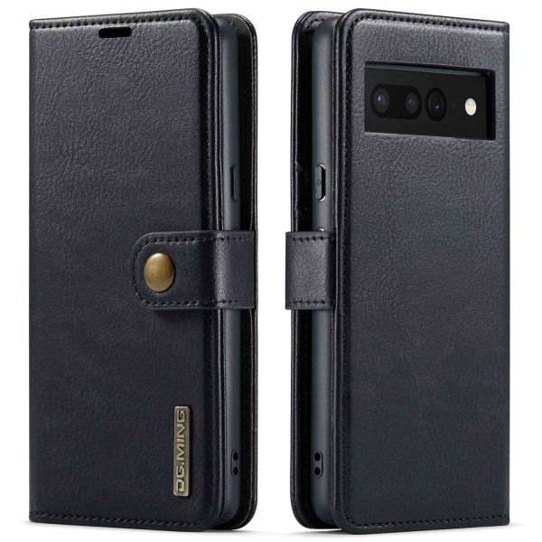 DG.MING For Google Pixel 7 Pro Detachable 2-in-1 Phone Case Split Leather Wallet Stand Drop-proof Protective Cover Fashion