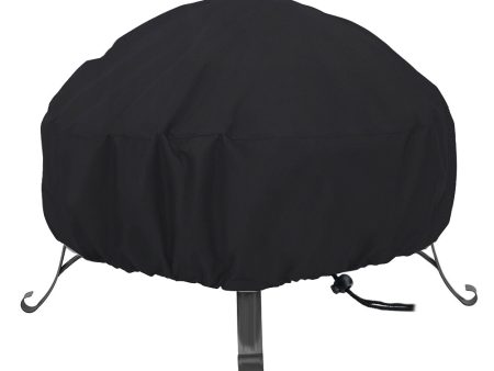 420D Oxford Cloth Patio Fire Pit Cover Waterproof Outdoor Round Grill BBQ Stove Cover Protector 92x51cm (36-inch) For Discount