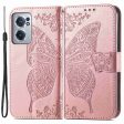 For OnePlus Nord CE 2 5G Imprinted Butterfly Pattern PU Leather Protective Case Phone Flip Stand Wallet Cover Discount