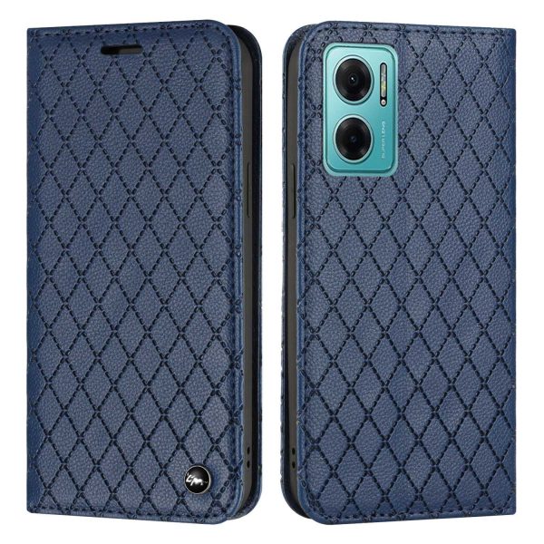 For Xiaomi Redmi 10 5G   Note 11E 5G   Redmi 10 Prime+ 5G Anti-scratch Litchi Texture Wallet Case Folio Flip Cover Rhombus Pattern PU Leather Stand For Sale