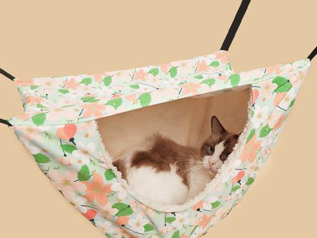 TG210700229 Cat Cage Hammock Hanging Soft Dual-layer Pet Bed Pet Hammock for Kitten Ferret Puppy Cat and Small Pet Supply