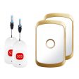 C20 Smart Home Wireless Doorbell Elder Emergency Alarm EU Plug 80m Remote Emergency Call Bell 2 Receivers and 2 Call Buttons For Cheap