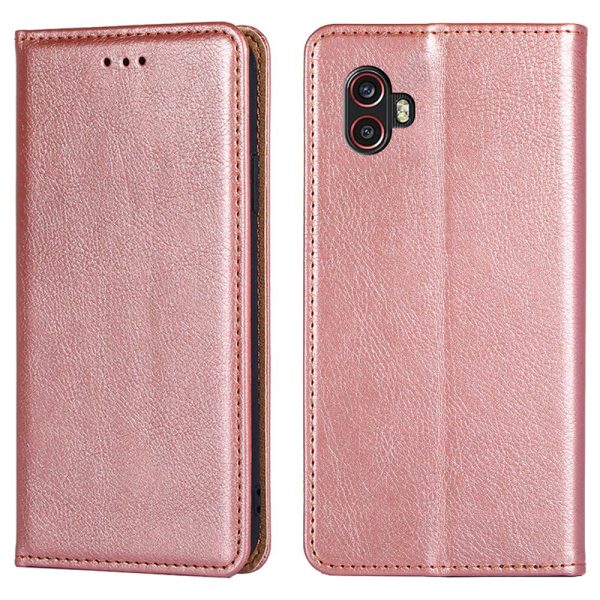 For Samsung Galaxy Xcover Pro 2 5G   Xcover6 Pro 5G PU Leather Stand Wallet Phone Case Auto Closure Magnetic Folio Flip Cover on Sale