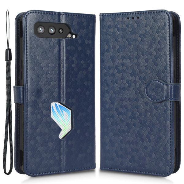 Dot Pattern Imprinted Case for Asus ROG Phone 5, PU Leather Stand Wallet Well-protected Phone Cover For Cheap