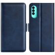 For Wiko T50 4G Double Magnetic Clasp Phone Case Shockproof Textured PU Leather TPU Wallet Stand Cover Sale