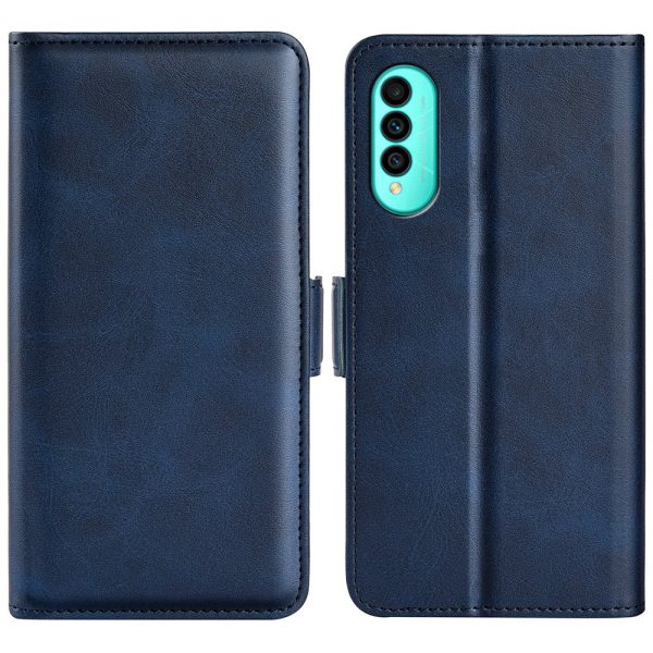 For Wiko T50 4G Double Magnetic Clasp Phone Case Shockproof Textured PU Leather TPU Wallet Stand Cover Sale