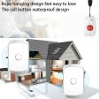 C20 Elderly Monitoring Alarm Home EU Plug Wireless Caregiver Pager Smart Call System Senior Personal Buzzer Alarm 1 Call Button and 2 Receivers For Sale