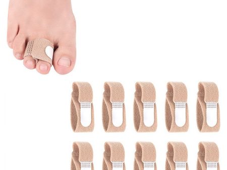 10PCS Toe Finger Straightener Nylon Toe Bounding Loop Fastener Corrector Bandage For Sale