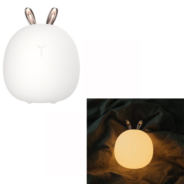 Antlers Rabbit Ears Decor Cute Rechargeable Soft Night Light Sleeping Lamp Online