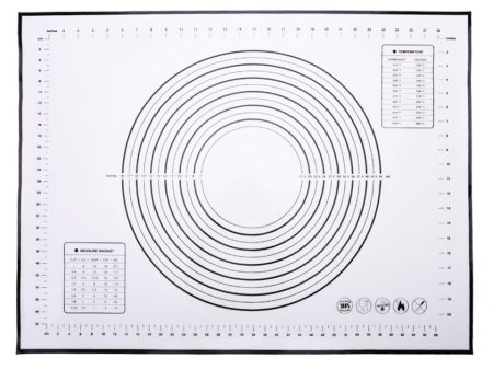 60cmx80cm Silicone Baking Mat Measurement Scale Knead Dough Kitchen Cake Pad (BPA-free, No FDA Certificate) Hot on Sale