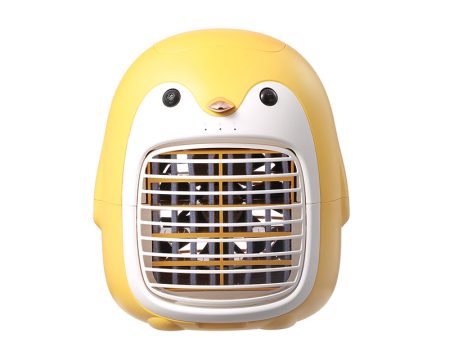 SX-HF03 Cute Penguin Shape Portable Desktop Air Cooler Air Conditioning Water Cooling Fan for Home Office Online now