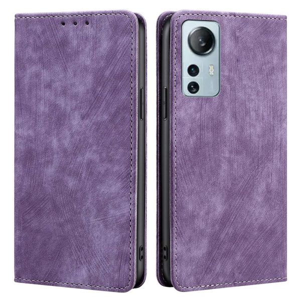 For Xiaomi 12 Lite 5G Drop-proof Phone Case PU Leather Flip Wallet Cover Stand RFID Blocking Magnetic Phone Shell Cheap