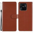 For Xiaomi Redmi 10C 4G Anti-scratch PU Leather Wallet Mobile Phone Case Covering Shell with Lanyard Cheap