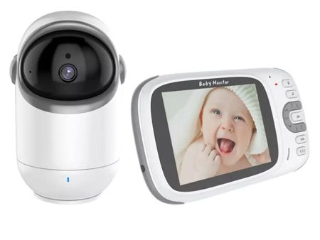 VB802 3.2 Inch Video Baby Monitor with Pan Tilt Camera Wireless Security Night Vision Temperature Monitoring Intercom Device Online Hot Sale