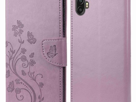 For Samsung Galaxy Xcover Pro 2 5G Imprinting Butterfly Flower PU Leather Stand Case Phone Wallet Cover Online Hot Sale