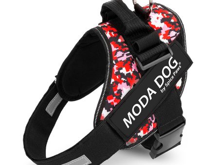 MODA DOG H047 Size L, No Pull Medium Large Dog Harness Easy Walk Anti-Rush Easy Control Safety Pet Vest - Peace Guard on Sale