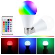 10W E27 RGB LED Bulb Light Remote Control Colorful Changing Atmosphere Lamp for Home Party Discount