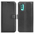 For Wiko T50 4G Litchi Texture Magnetic Clasp PU Leather Stand Phone Case Anti-scratch Wallet Protective Cover Online Hot Sale