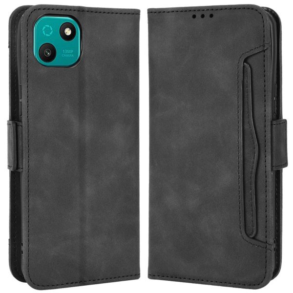 Multiple Card Slots Phone Case for Wiko T10 4G, Double Magnetic Clasp PU Leather Stand Wallet Protective Cover For Cheap