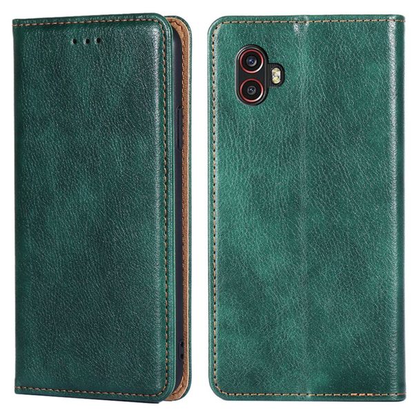 For Samsung Galaxy Xcover Pro 2 5G   Xcover6 Pro 5G PU Leather Stand Wallet Phone Case Auto Closure Magnetic Folio Flip Cover on Sale