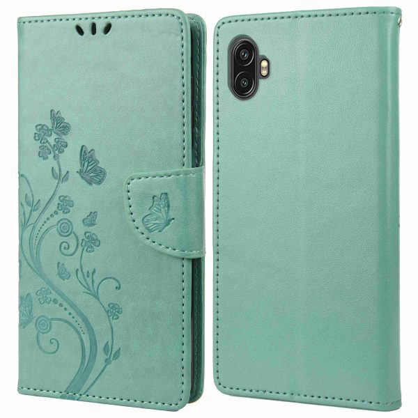 For Samsung Galaxy Xcover Pro 2 5G Imprinting Butterfly Flower PU Leather Stand Case Phone Wallet Cover Online Hot Sale