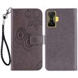 For Xiaomi Poco F4 GT   Redmi K50 Gaming 5G Folio Flip PU Leather Case Imprinted Owl Flower Pattern Phone Protective Cover with Wallet Stand on Sale