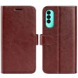 For Wiko T50 4G PU Leather Crazy Horse Texture Protective Cover, Book Style Wallet Stand Magnetic Clasp Phone Case Cheap