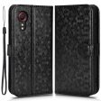 For Samsung Galaxy Xcover 5 Shockproof Phone Case Dot Pattern Imprinted Magnetic Clasp Leather Cover with Stand Wallet Online