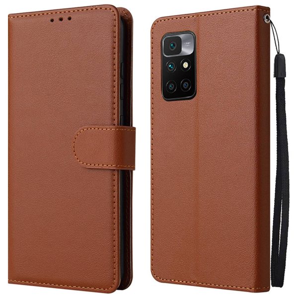 Stand Cover for Xiaomi Redmi 10 5G   Redmi 10 Prime+ 5G   Redmi Note 11E 5G, Folio Flip PU Leather Wallet Cell Phone Case with Lanyard For Sale