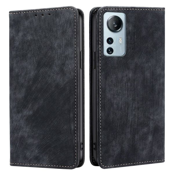 For Xiaomi 12 Lite 5G Drop-proof Phone Case PU Leather Flip Wallet Cover Stand RFID Blocking Magnetic Phone Shell Cheap