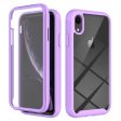 For iPhone XR 6.1 inch 3-in-1 Anti-scratch Phone Case Hard PC + Soft TPU Drop-proof Mobile Phone Hybrid Cover with PET Screen Protector Online