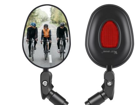 1Pc WEST BIKING YP0720031 Wide Angle Bike Rearview Mirror 360Â° Rotation MTB Road Bicycle Handlebar Mirror on Sale