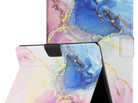 For Amazon Kindle Paperwhite 5 (2021) Card Holder Foldable Stand Tablet Case Marble Pattern Auto Wake   Sleep Leather Cover Fashion